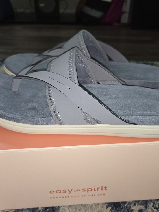 Easy Spirit Shoes - Easy Spirit Women's Blue Comfort Flip Flop Sandals
